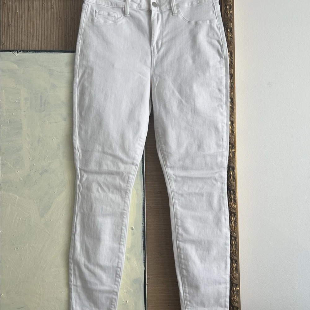 L'AGENCE White Skinny Jeans — Slim Stretch Rise size 30 medium